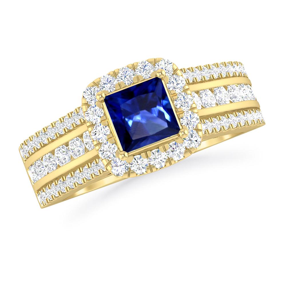 Yellow Gold - Sapphire