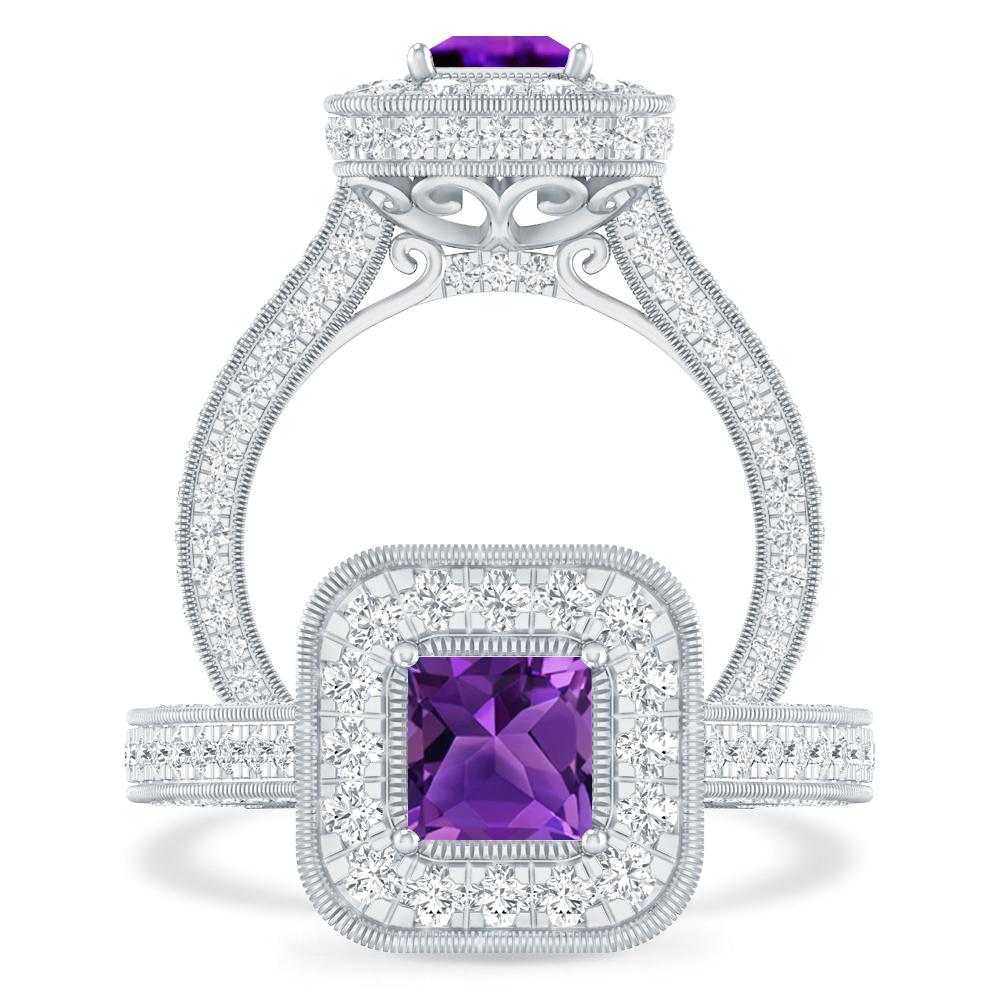 White Gold - Amethyst