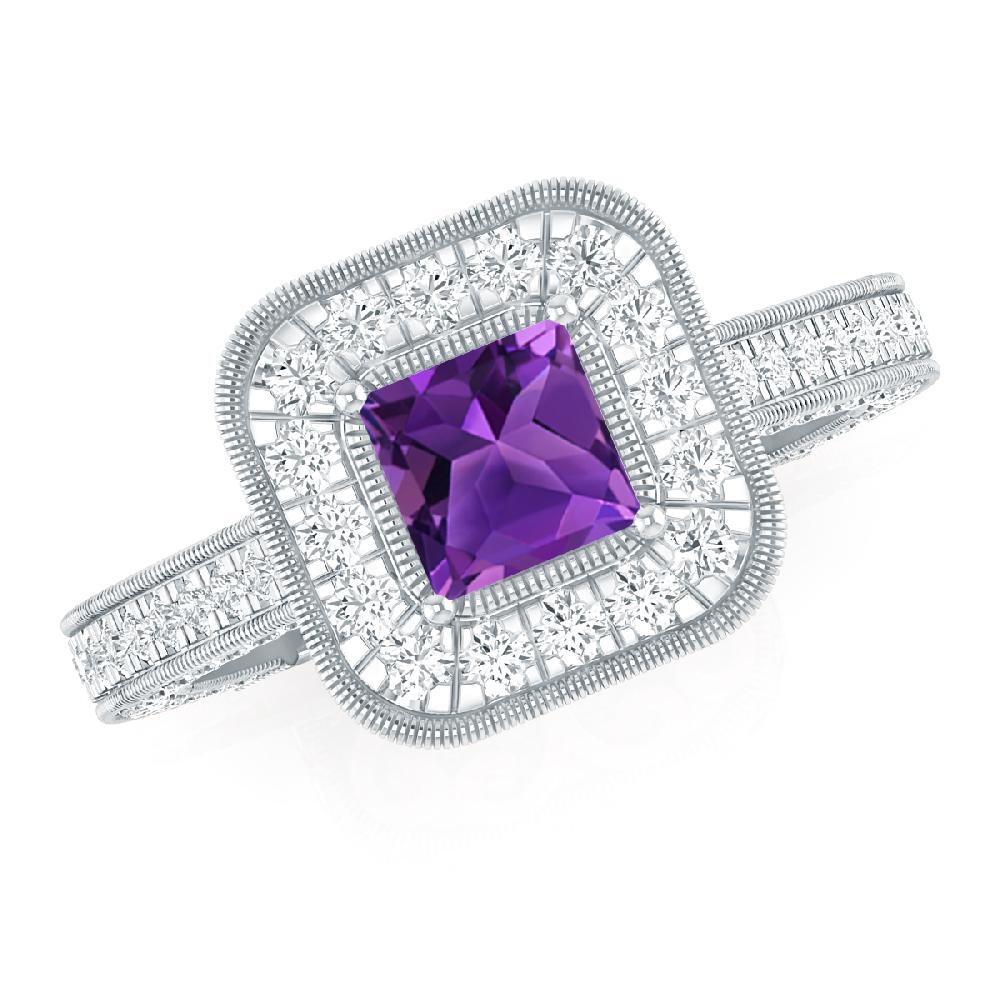 White Gold - Amethyst