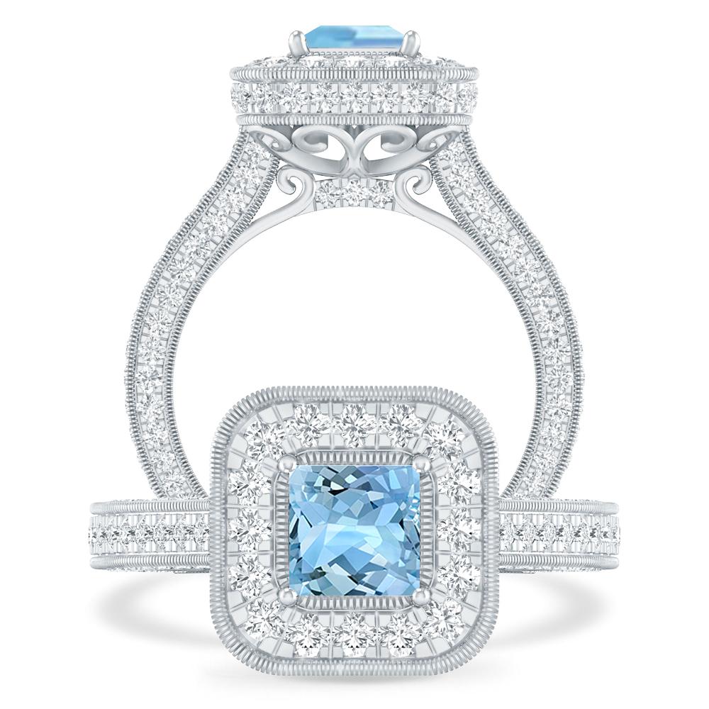 White Gold - Aquamarine