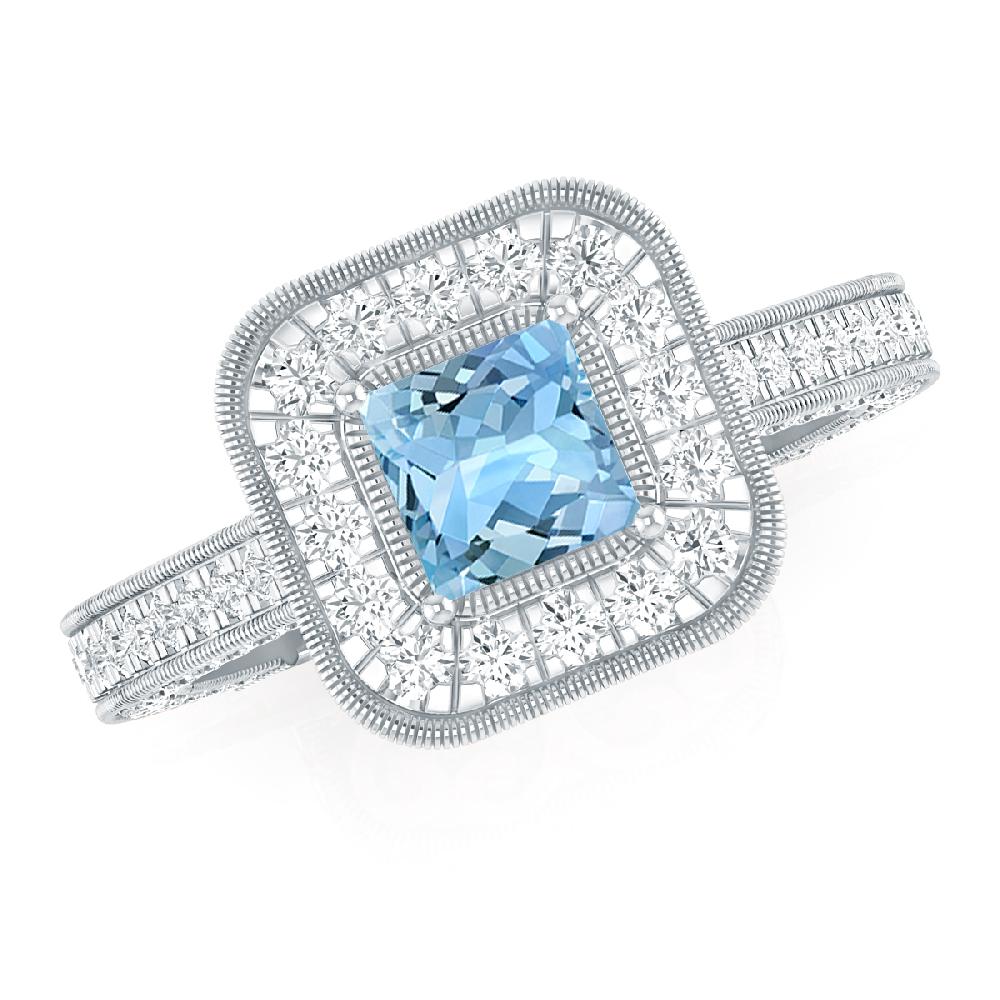 White Gold - Aquamarine