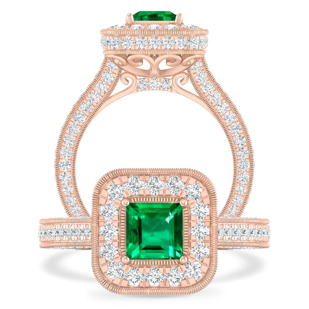 Rose Gold - Emerald