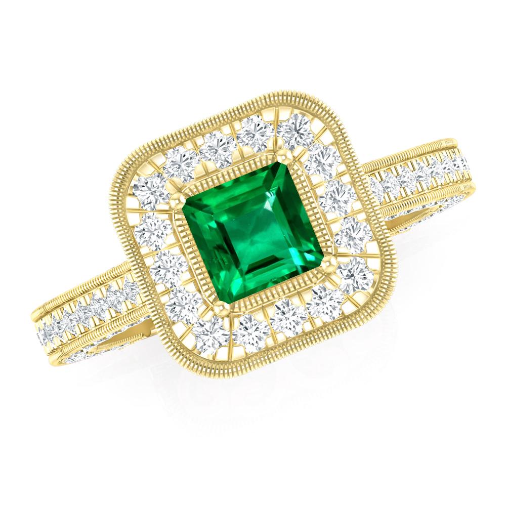 Yellow Gold - Emerald