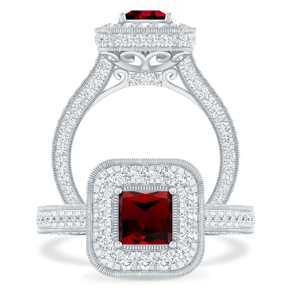 White Gold - Garnet