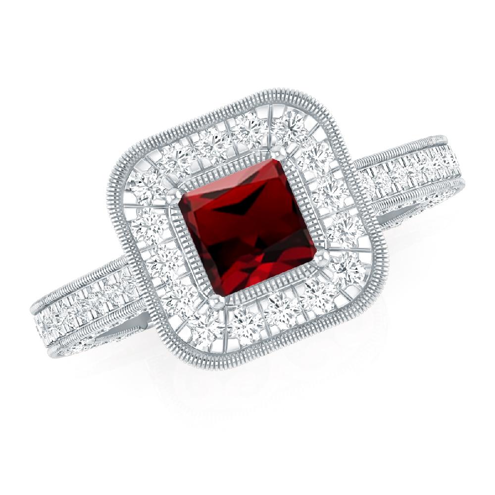 White Gold - Garnet