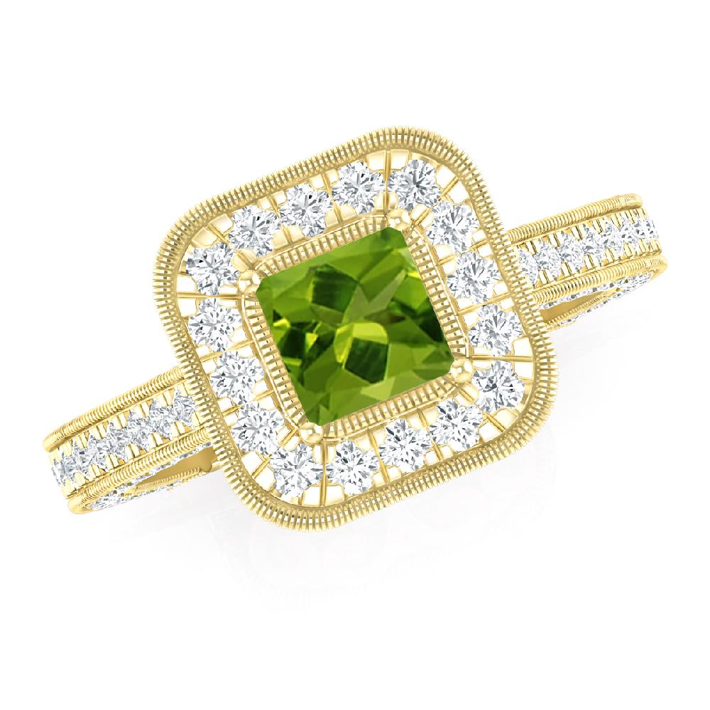 Yellow Gold - Peridot