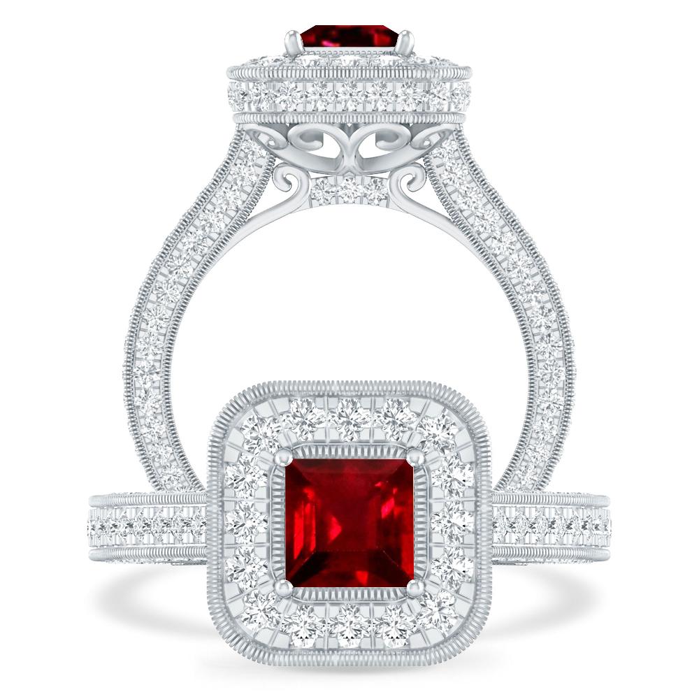 White Gold - Ruby