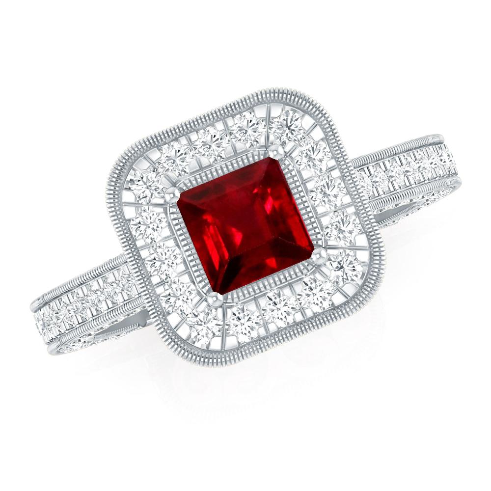 White Gold - Ruby