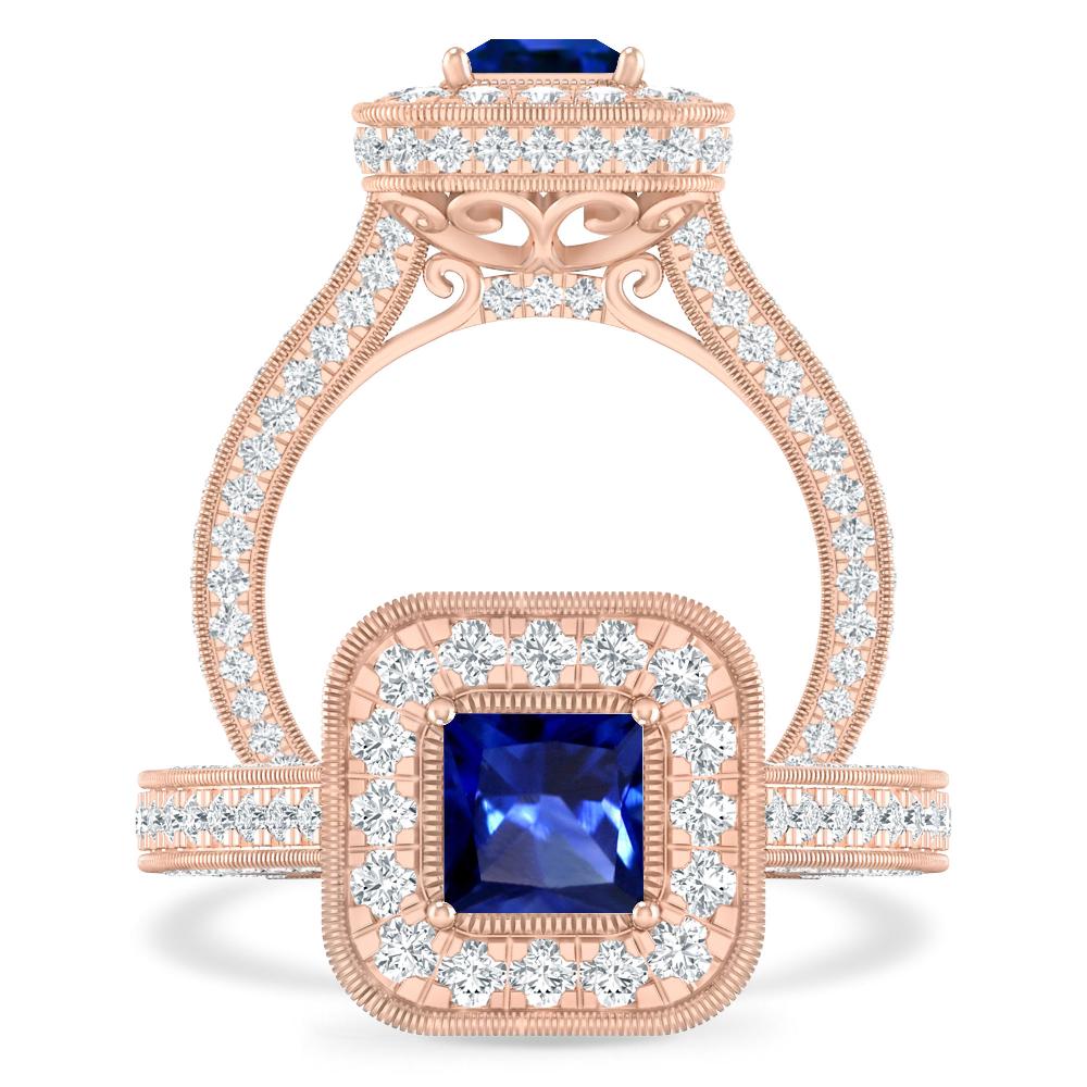 Rose Gold - Sapphire