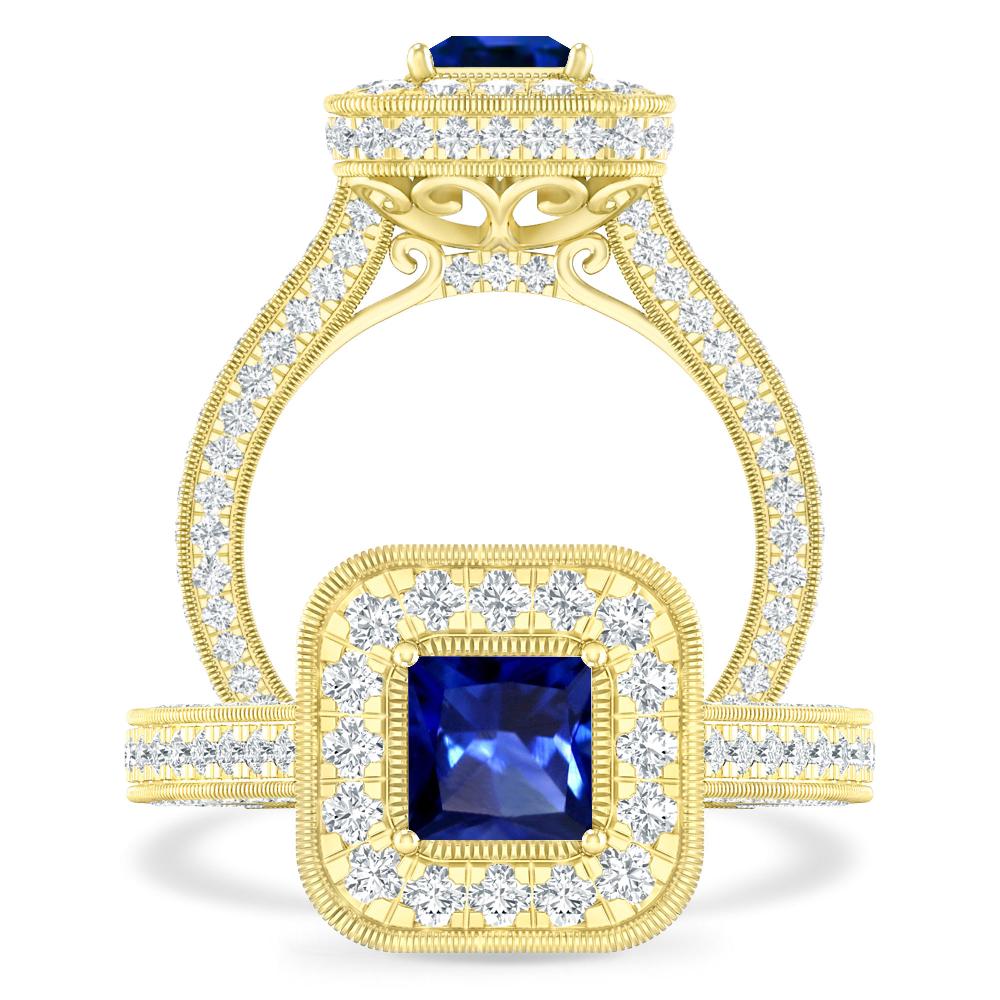 Yellow Gold - Sapphire