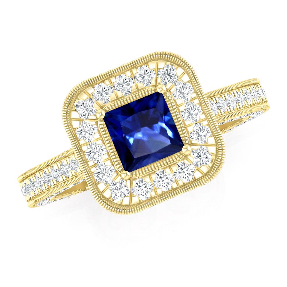 Yellow Gold - Sapphire