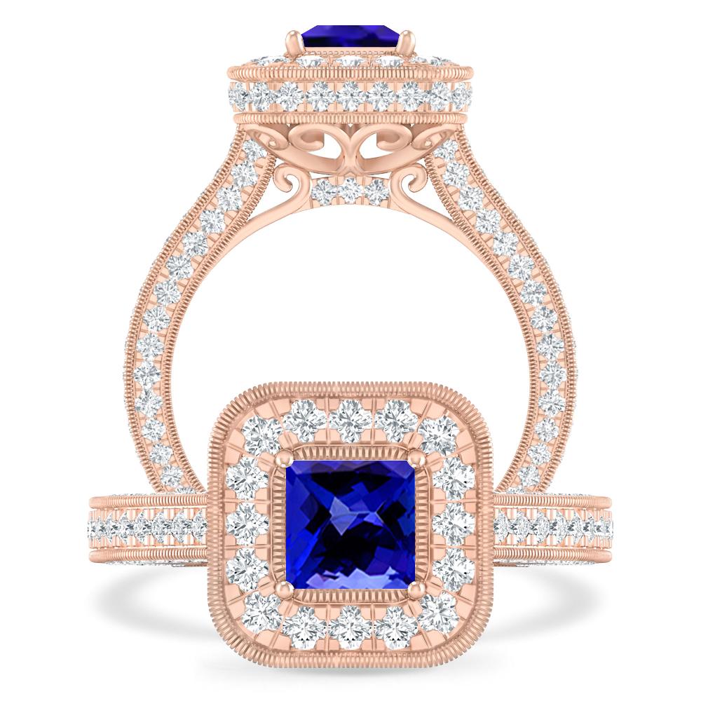 Rose Gold - Tanzanite