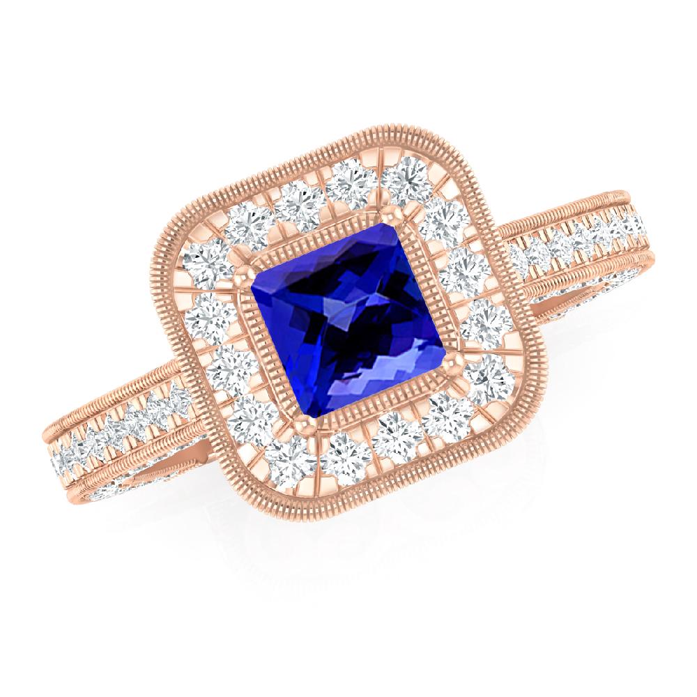 Rose Gold - Tanzanite