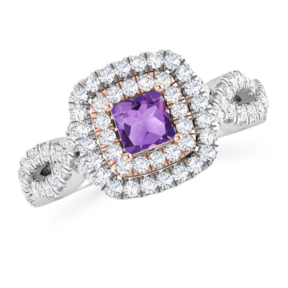 White Gold - Amethyst