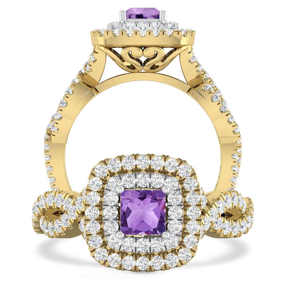 Yellow Gold - Amethyst