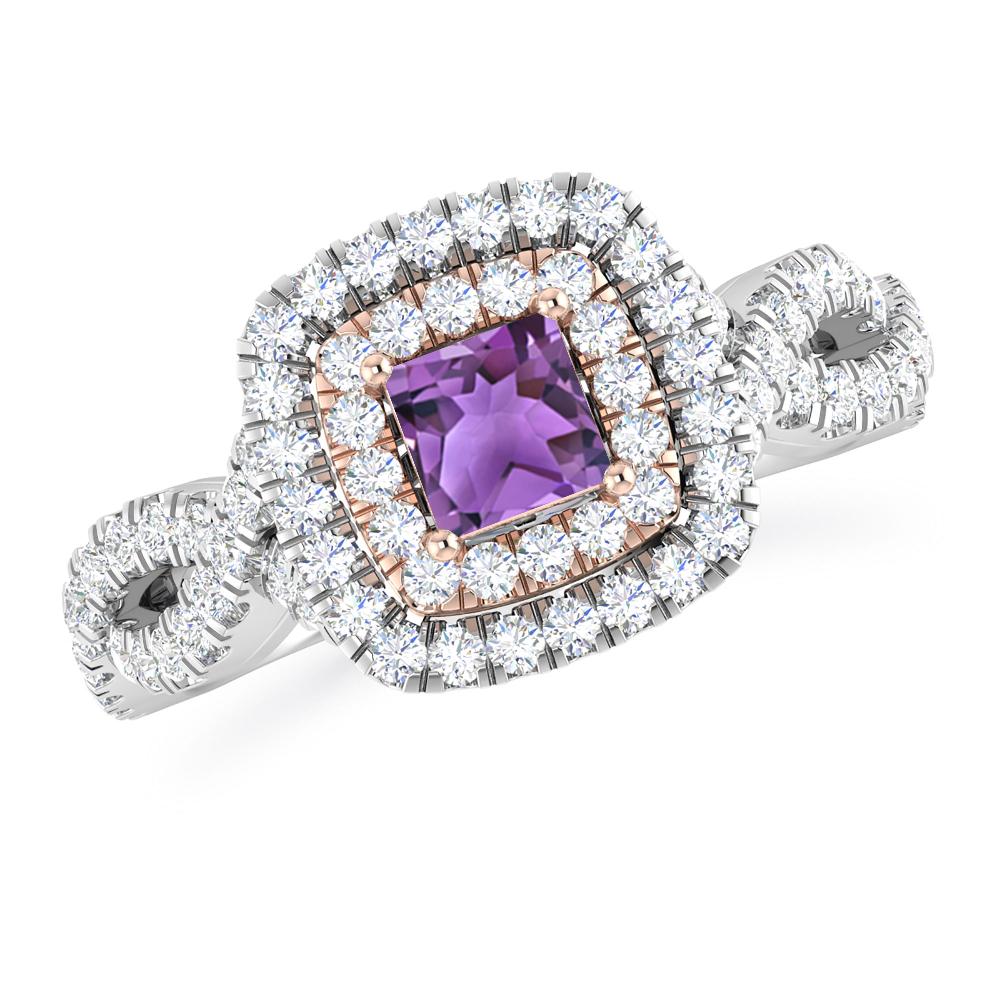 White Gold - Amethyst