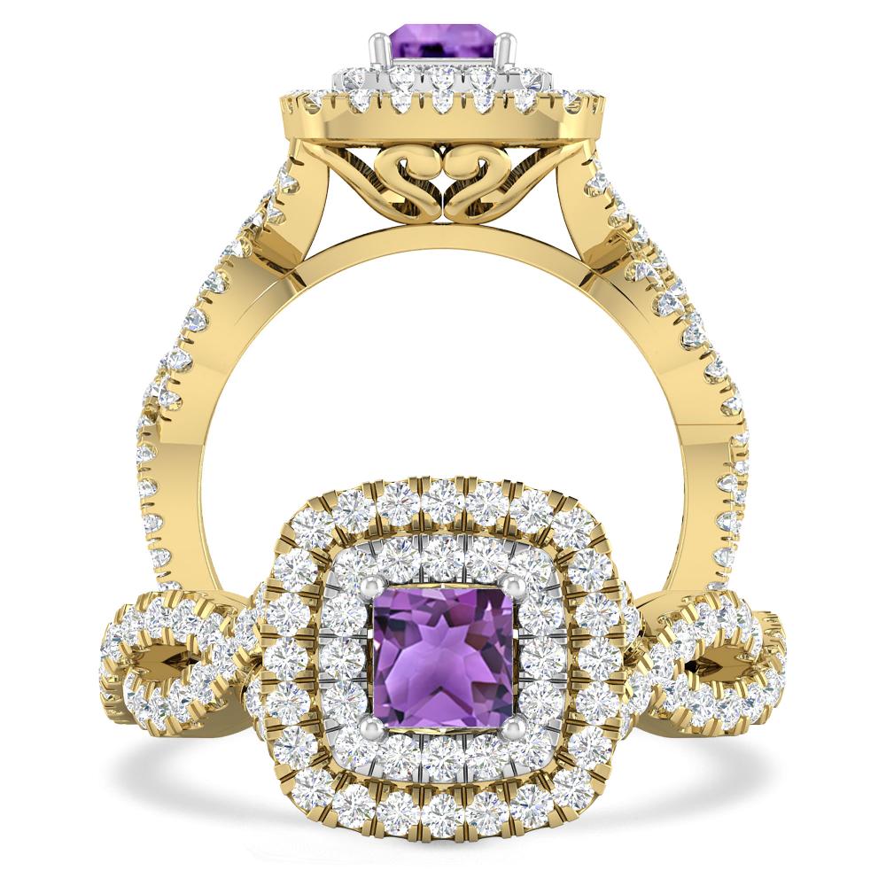 Yellow Gold - Amethyst