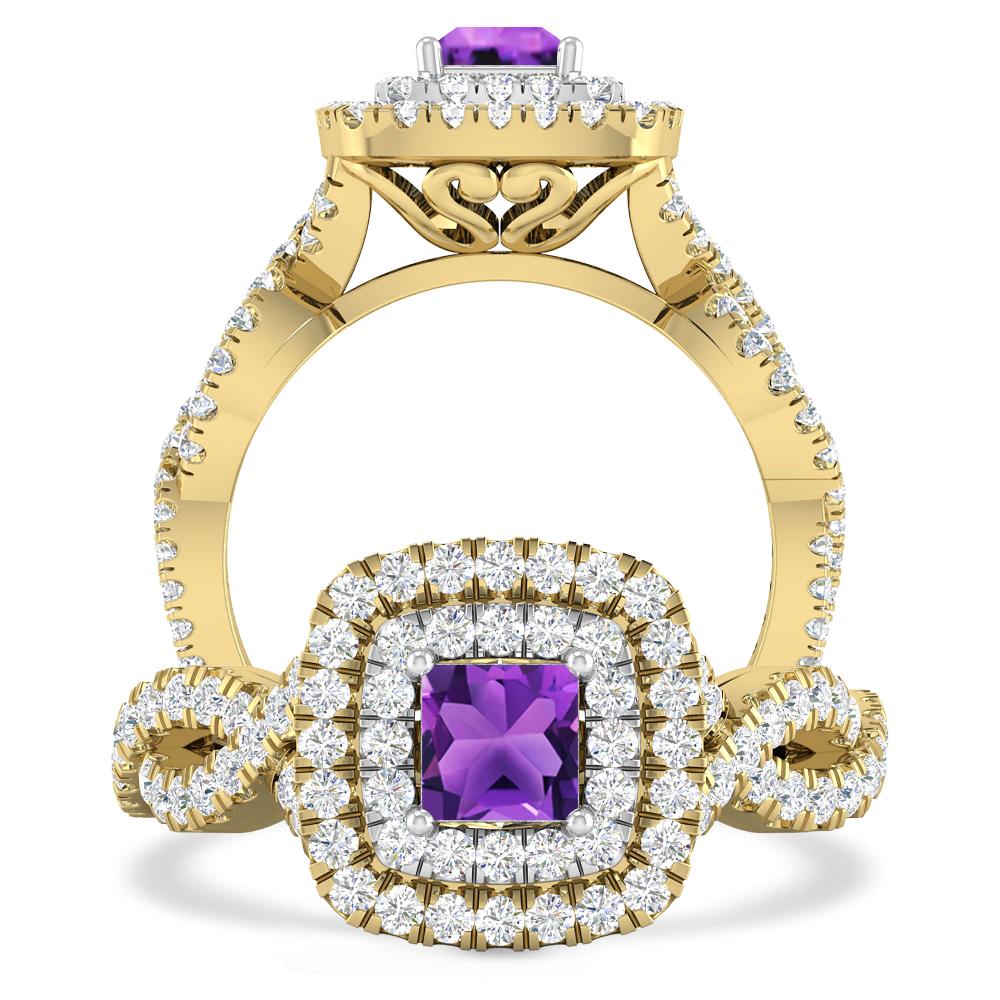 Yellow Gold - Amethyst