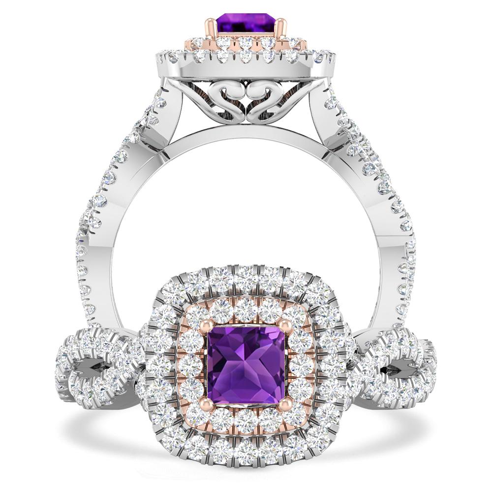 White Gold - Amethyst