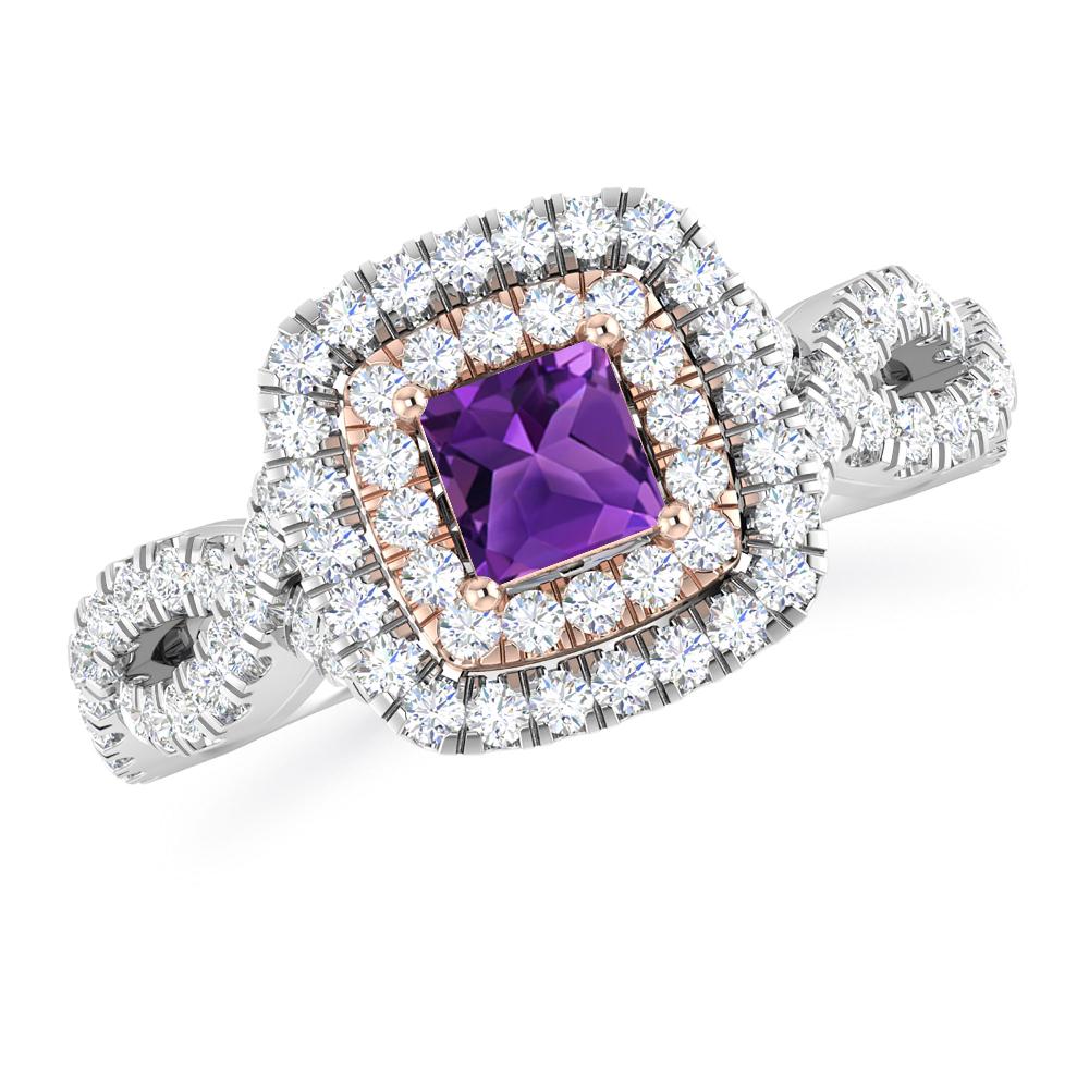 White Gold - Amethyst