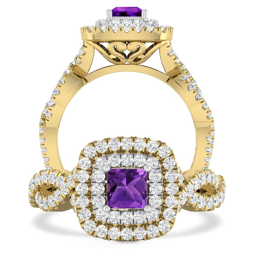 Yellow Gold - Amethyst