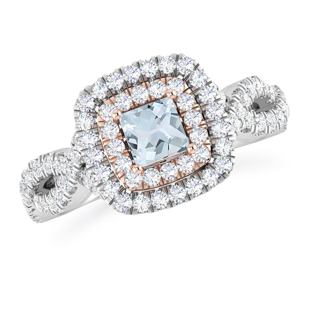 White Gold - Aquamarine