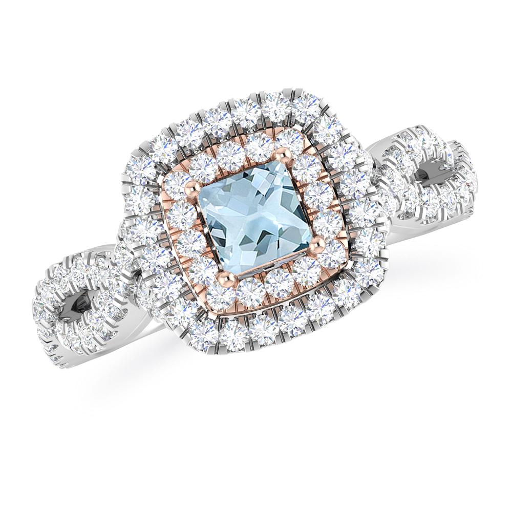 White Gold - Aquamarine