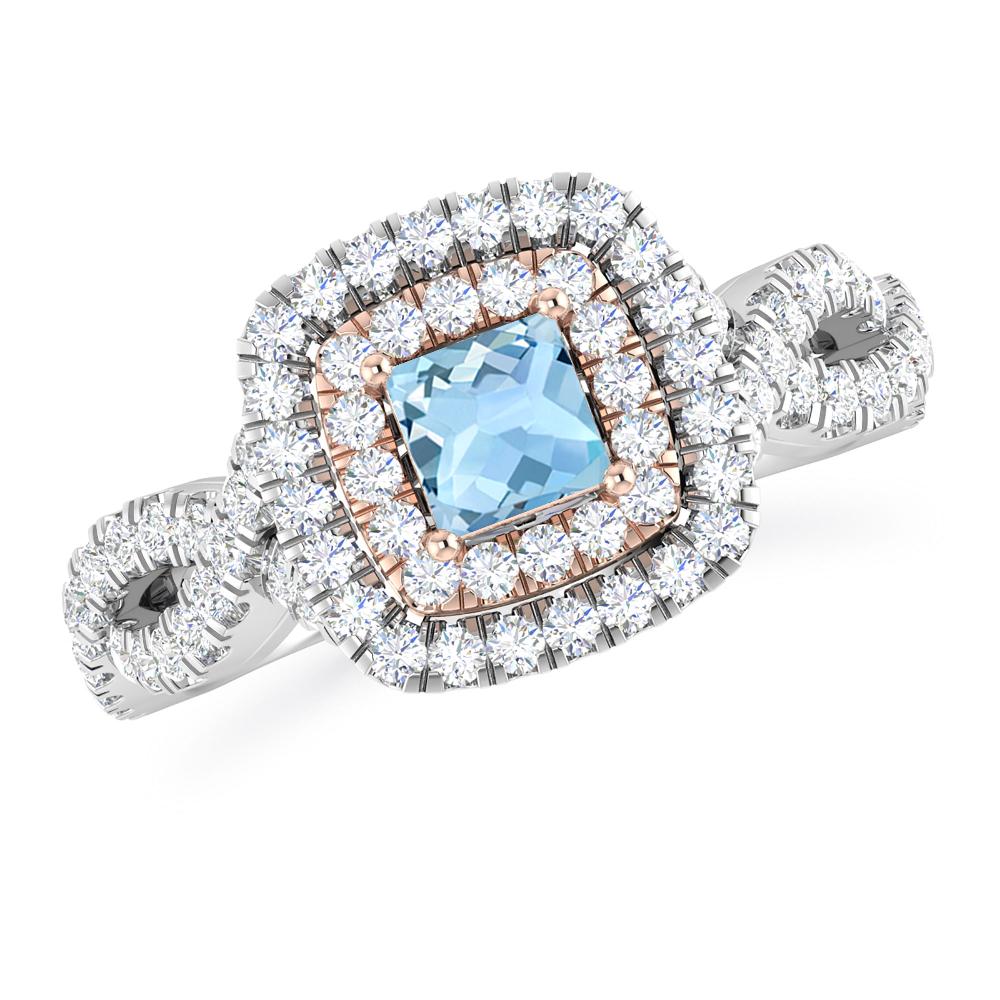 White Gold - Aquamarine