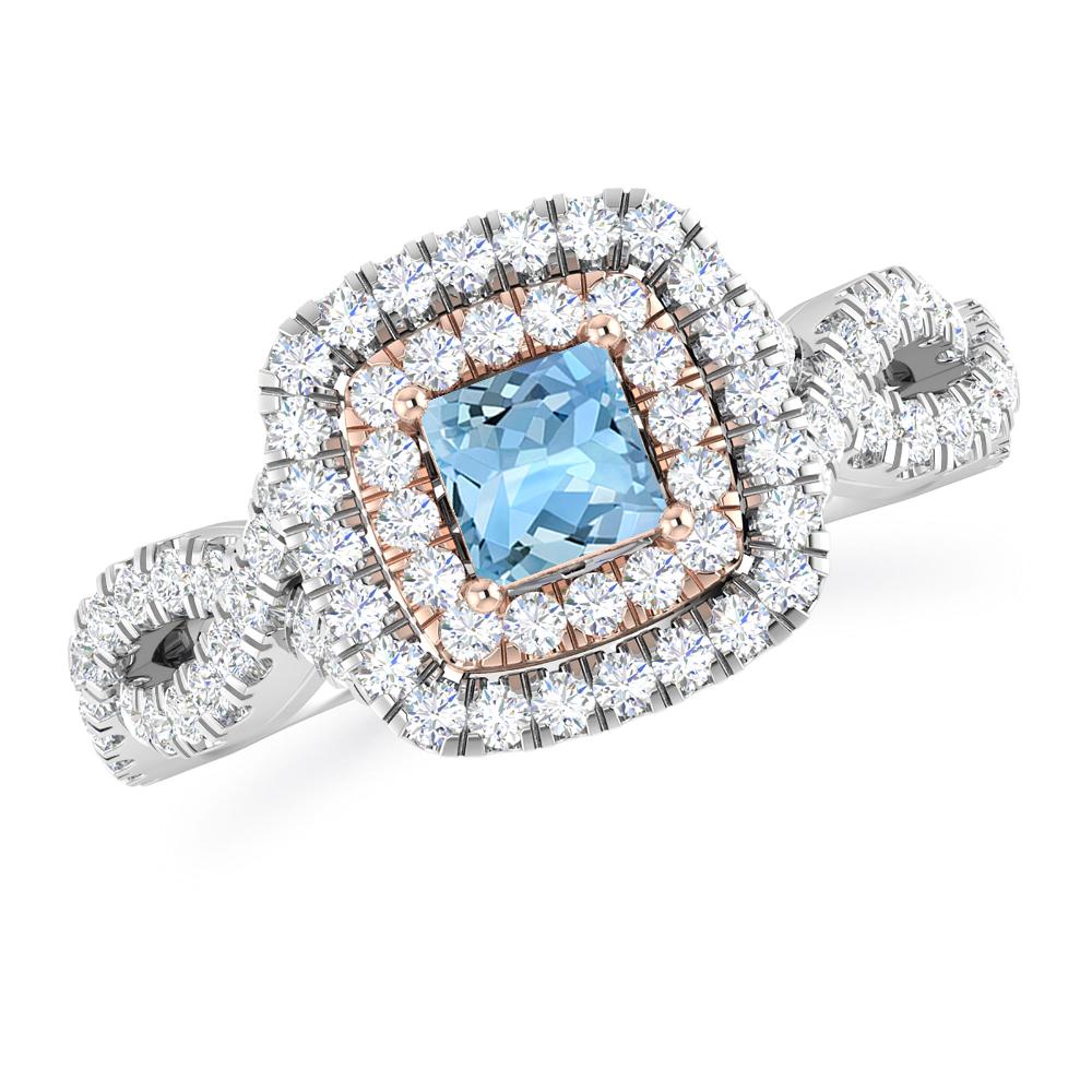 White Gold - Aquamarine