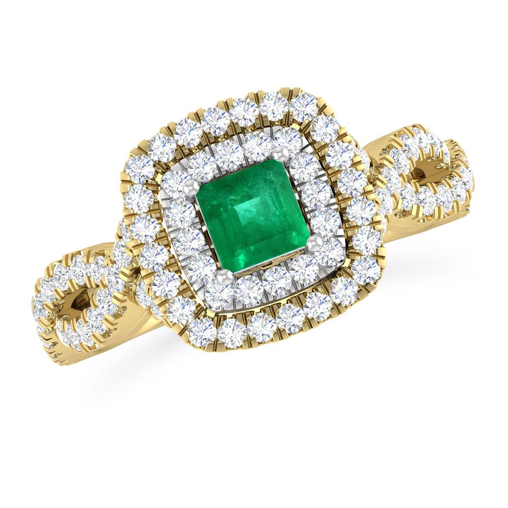 Yellow Gold - Emerald