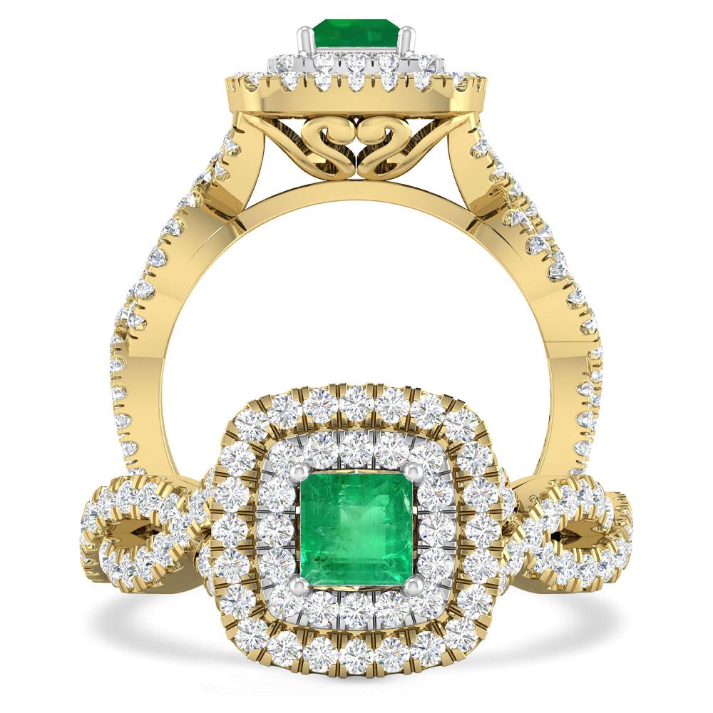 Yellow Gold - Emerald