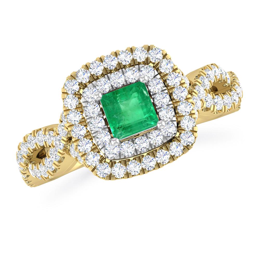 Yellow Gold - Emerald