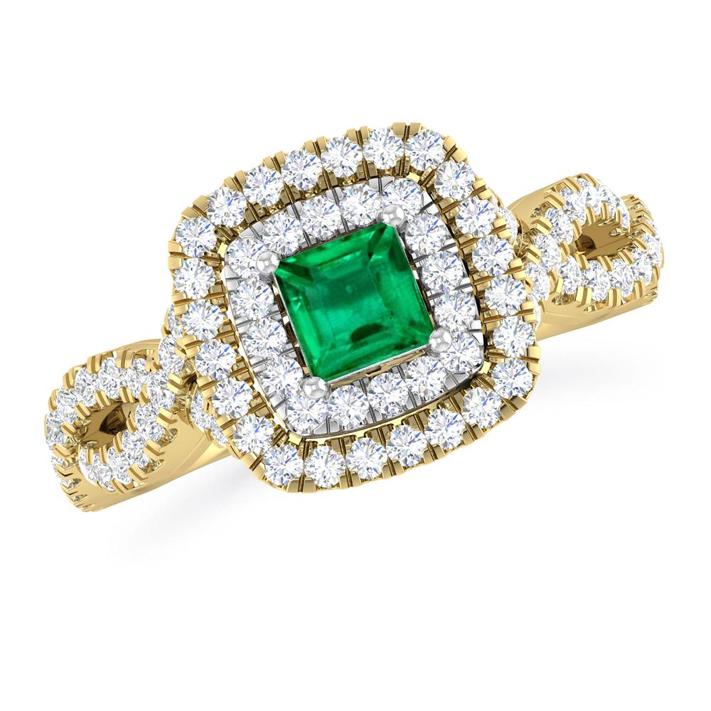 Yellow Gold - Emerald