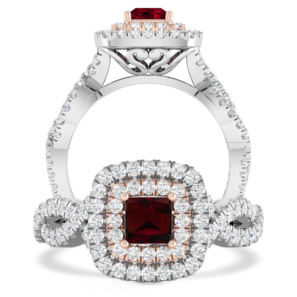 White Gold - Garnet