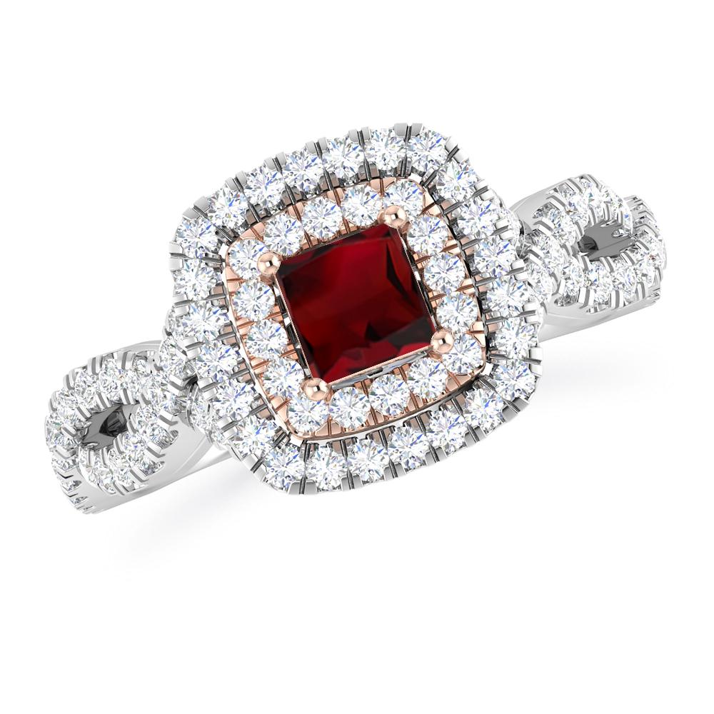 White Gold - Garnet