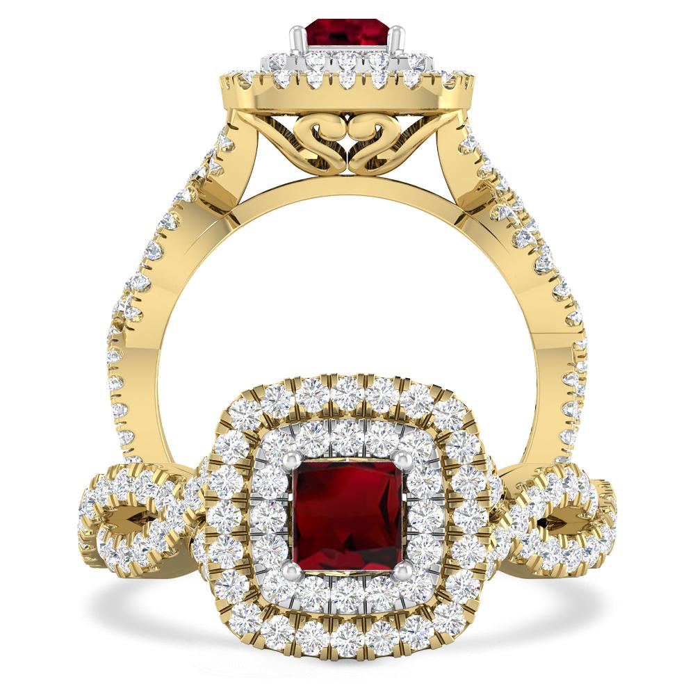 Yellow Gold - Garnet