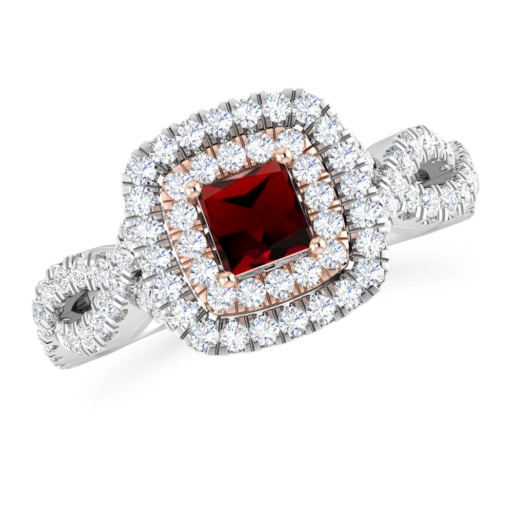 White Gold - Garnet