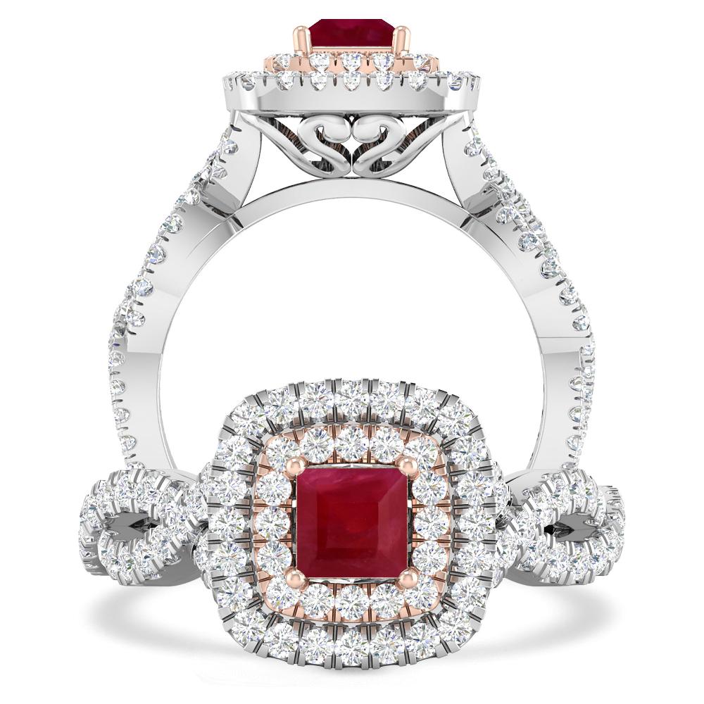 White Gold - Ruby