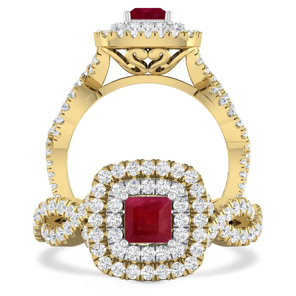 Yellow Gold - Ruby