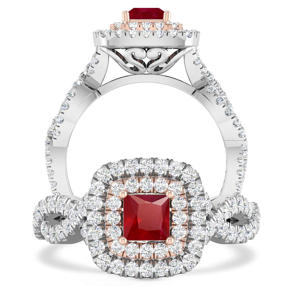 White Gold - Ruby