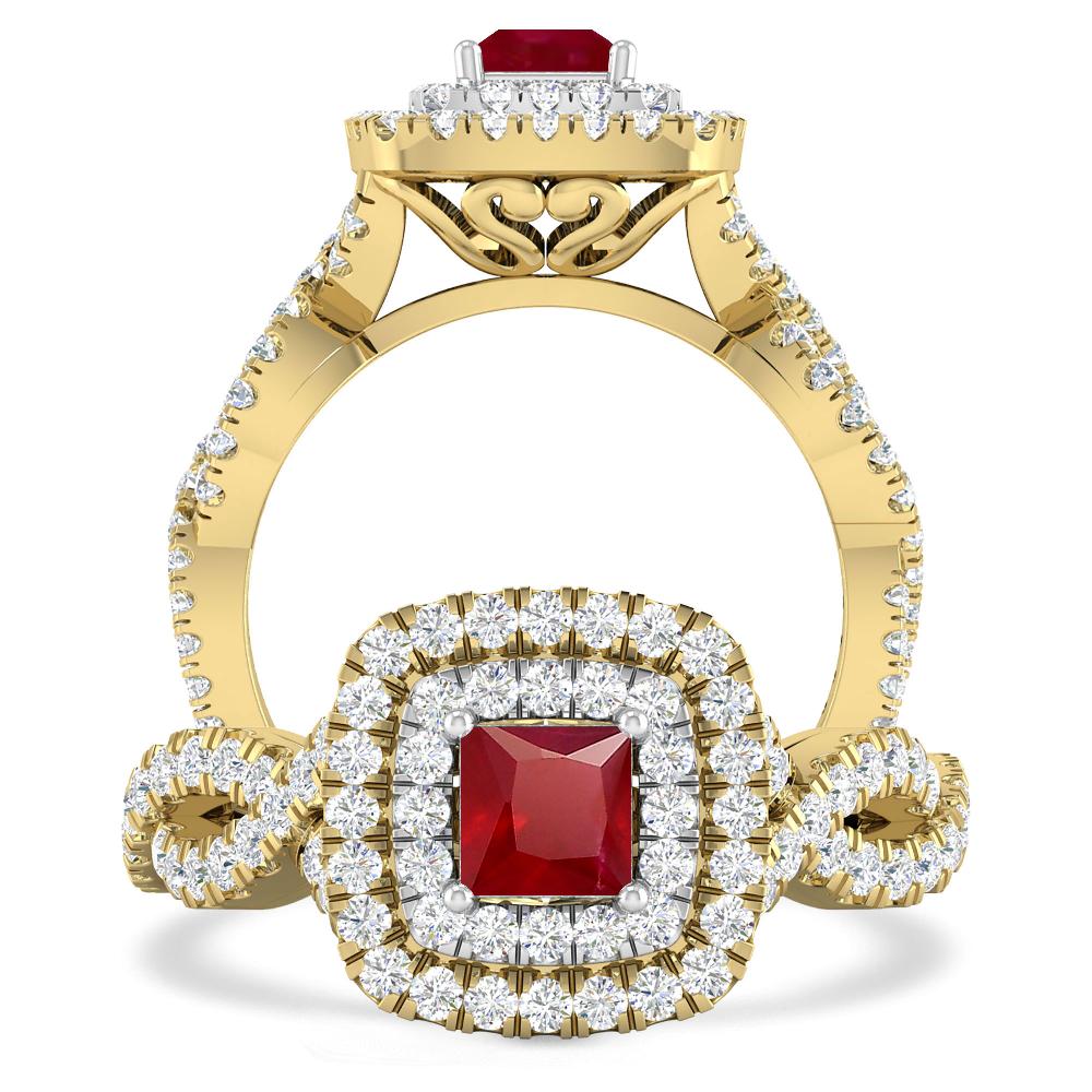 Yellow Gold - Ruby