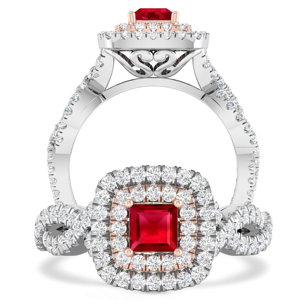 White Gold - Ruby