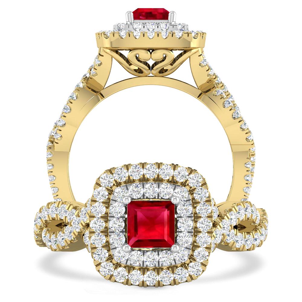 Yellow Gold - Ruby