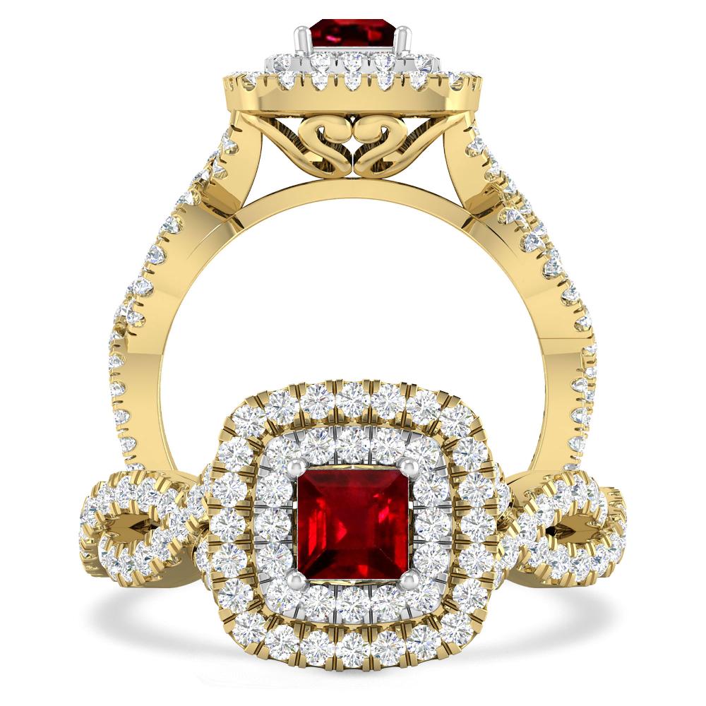 Yellow Gold - Ruby