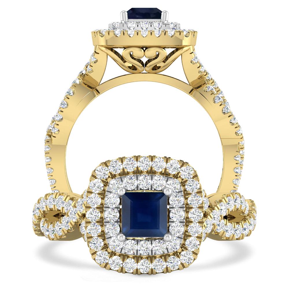 Yellow Gold - Sapphire