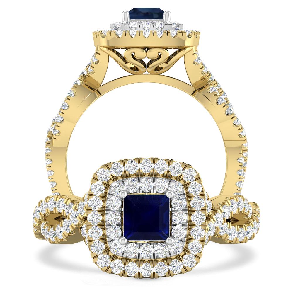 Yellow Gold - Sapphire