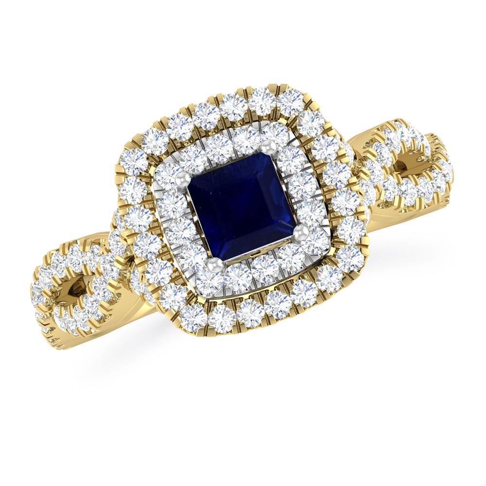 Yellow Gold - Sapphire