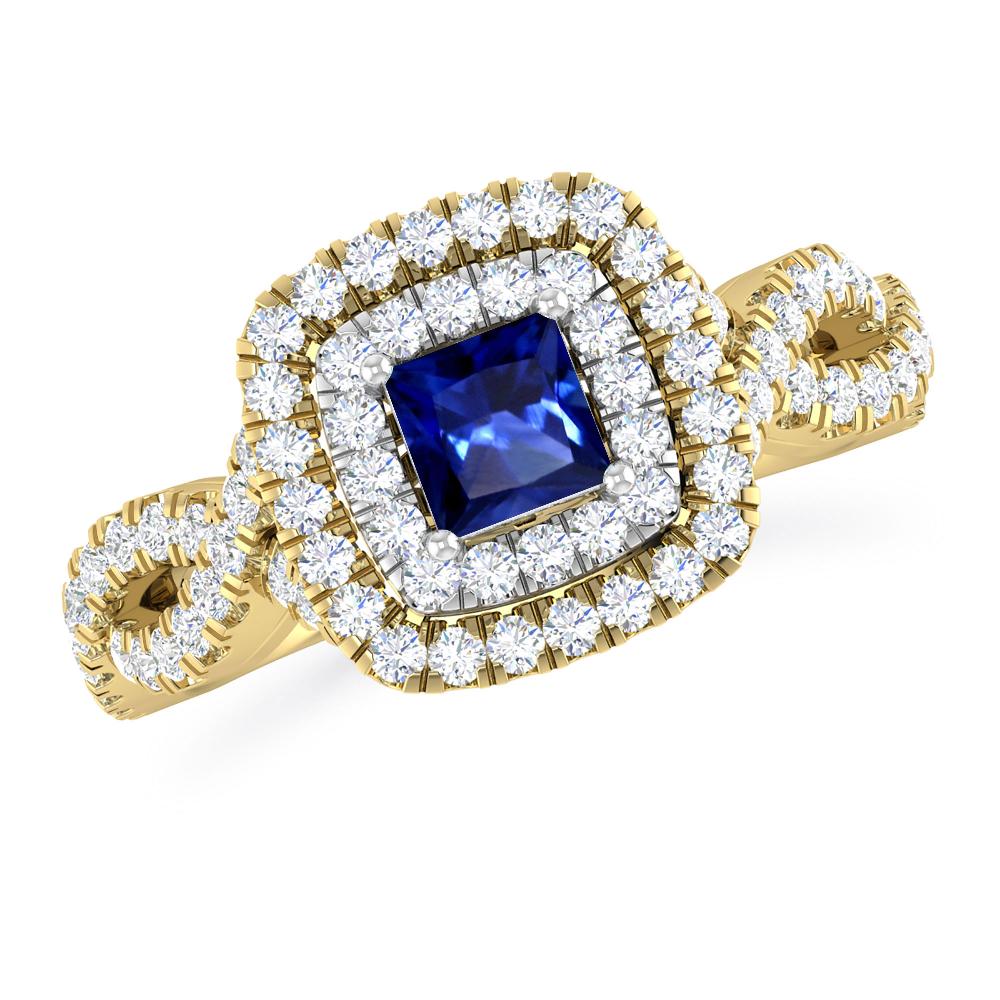 Yellow Gold - Sapphire