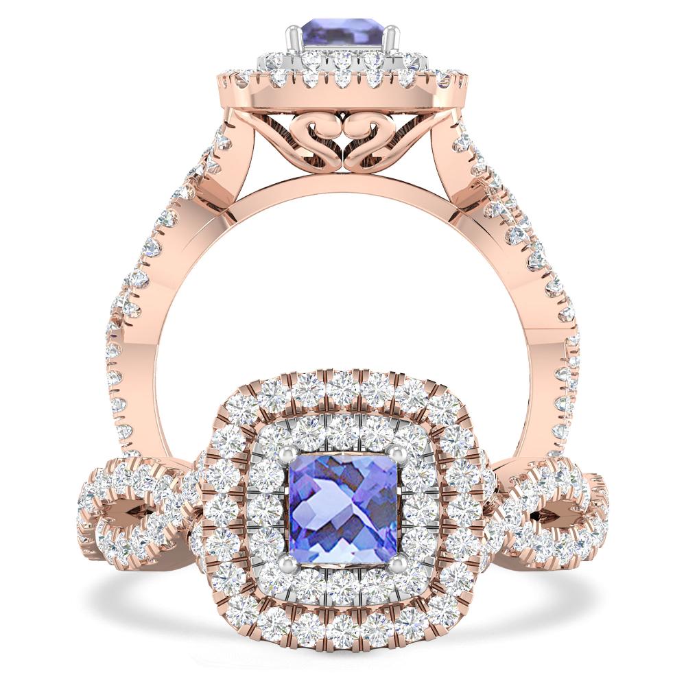 Rose Gold - Tanzanite