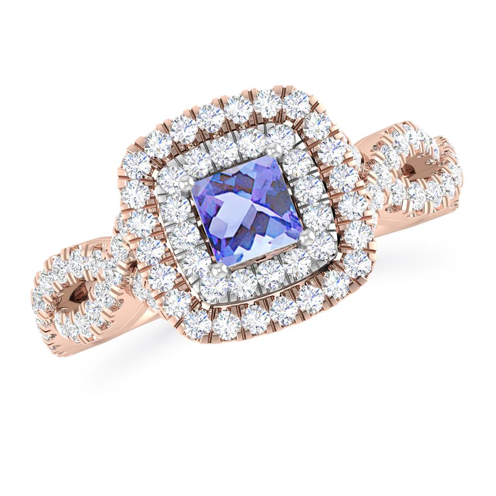 Rose Gold - Tanzanite